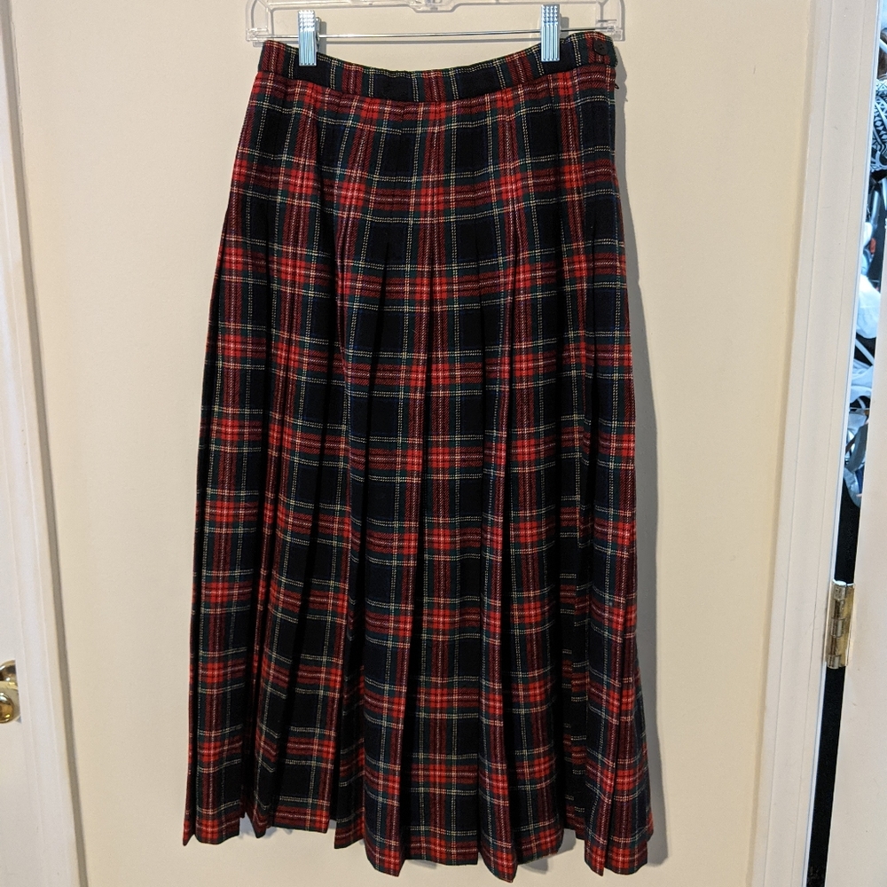Pendleton Stewart Tartan Pleated Skirt